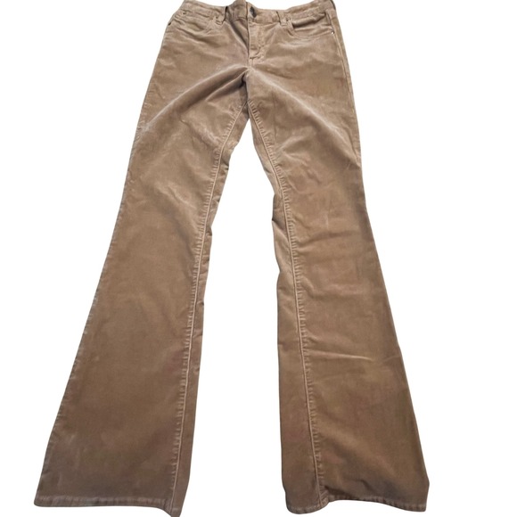 Kut from the Kloth Pants - Kut from the Kloth Womens Corduroy Wide Leg Pants Tan Camel Size 6 Mid Rise